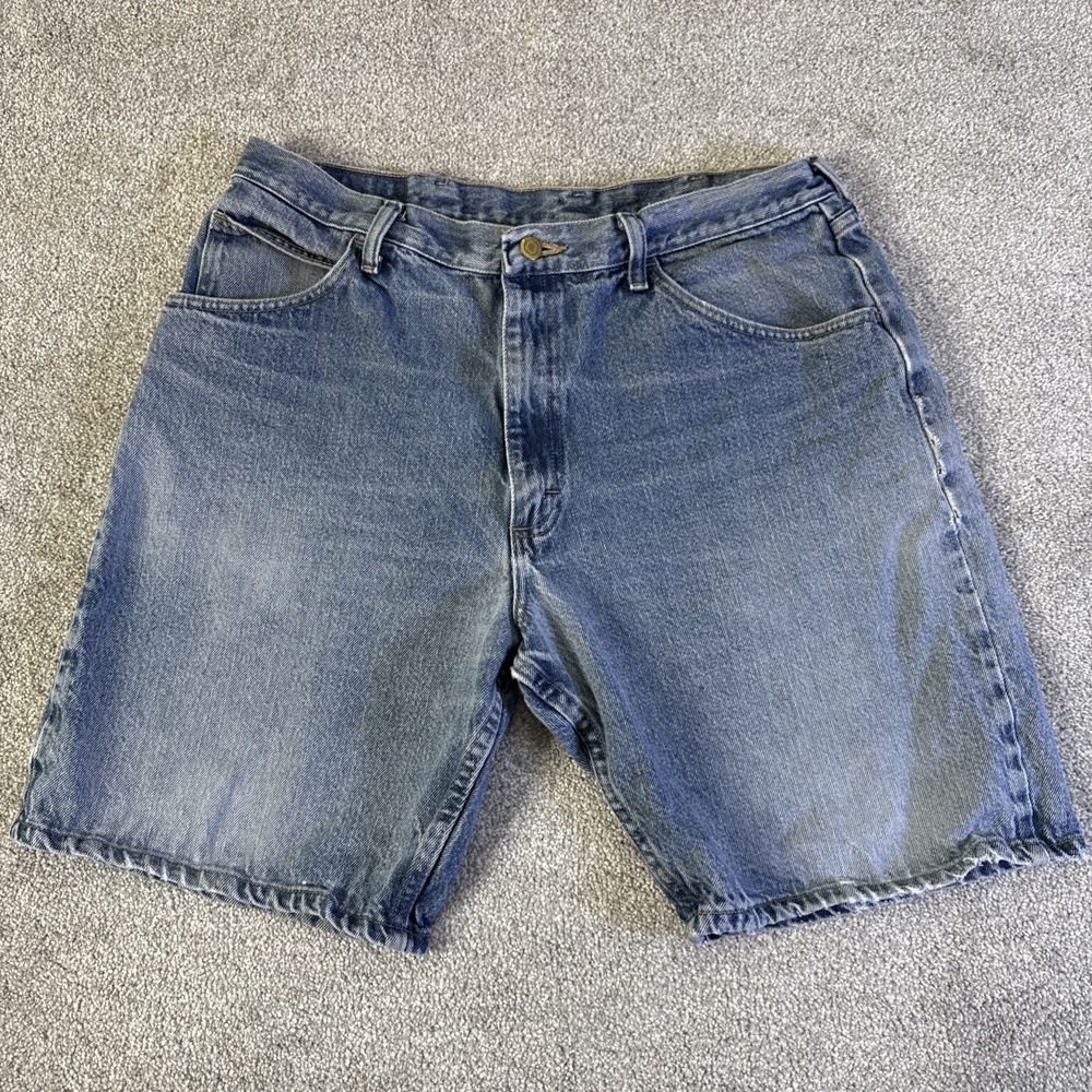 Y2K Wrangler Jean Shorts Men's 36 Relaxed Fit Denim Jorts